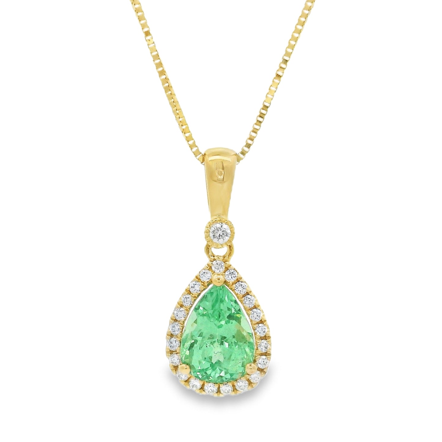 Colored Stone Gold Pendant