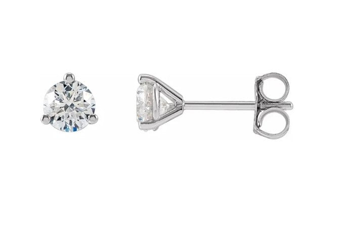 14K White Gold Earrings