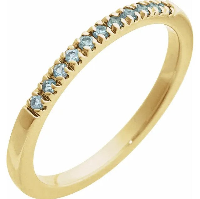 Colored Stone Gold Ring