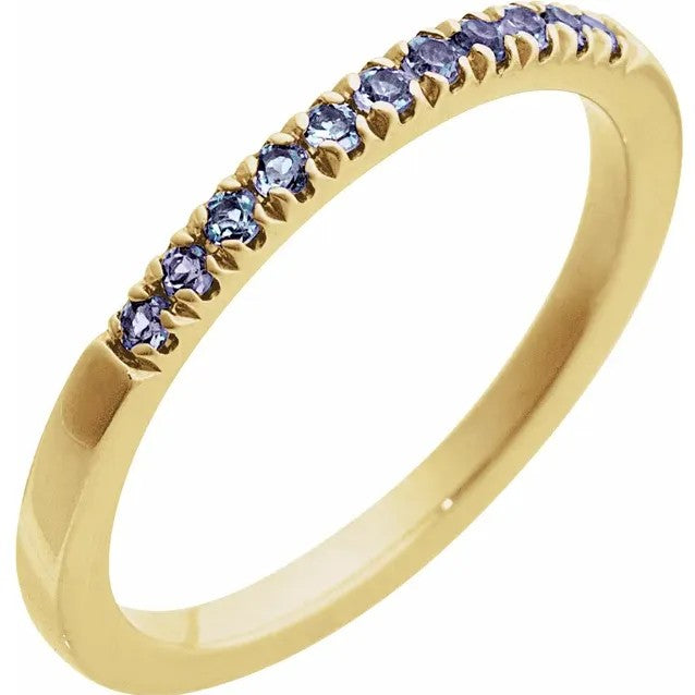 Colored Stone Gold Ring