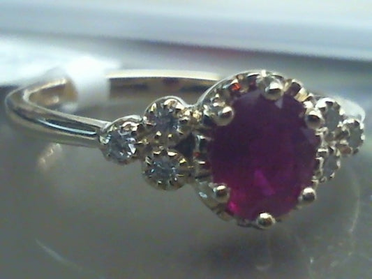 Colored Stone Gold Ring