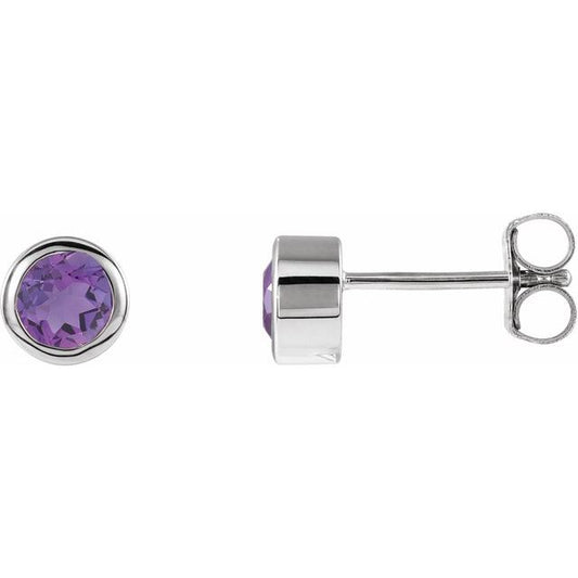 Colored Stone Gold Earring