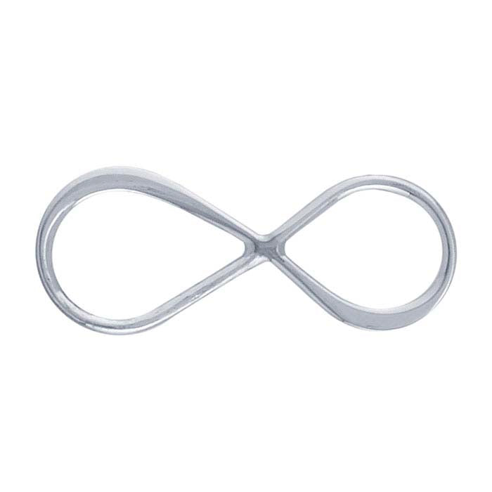 Sterling Silver Infinity symbol Necklace, 20x8mm