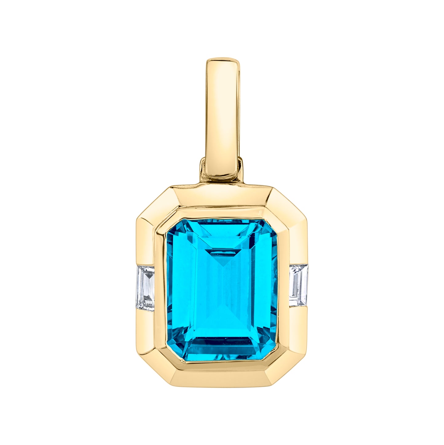 Colored Stone Gold Pendant