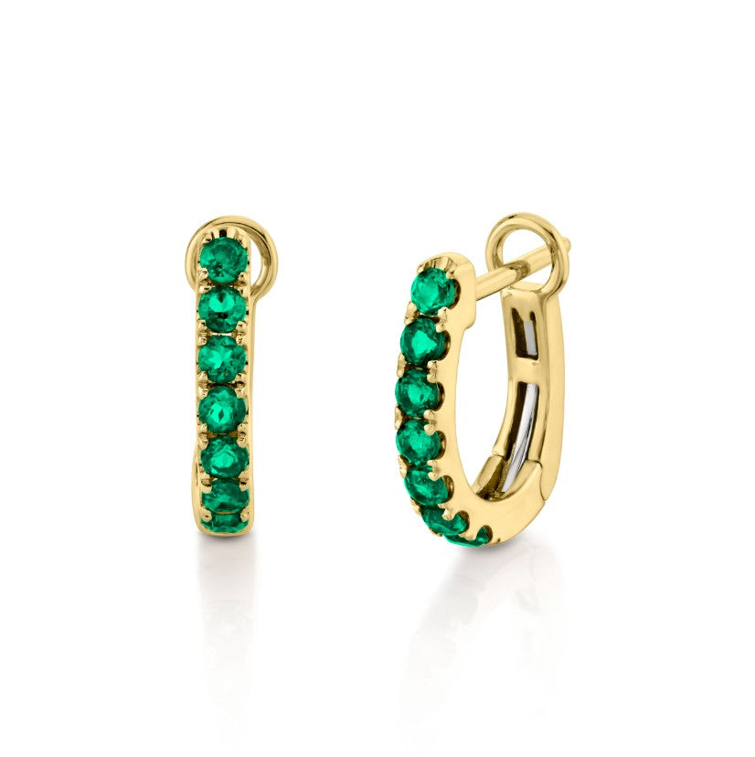 Colored Stone Gold Earring