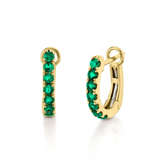 Colored Stone Gold Earring