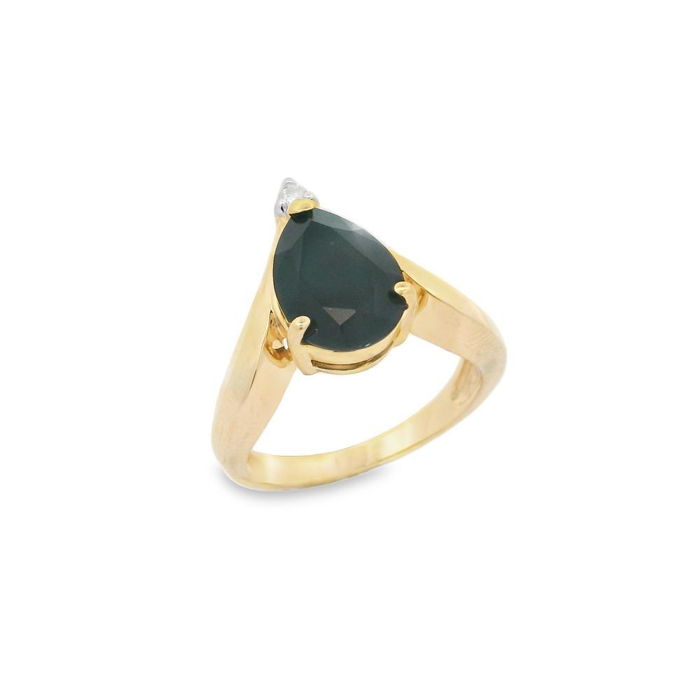 Colored Stone Gold Ring
