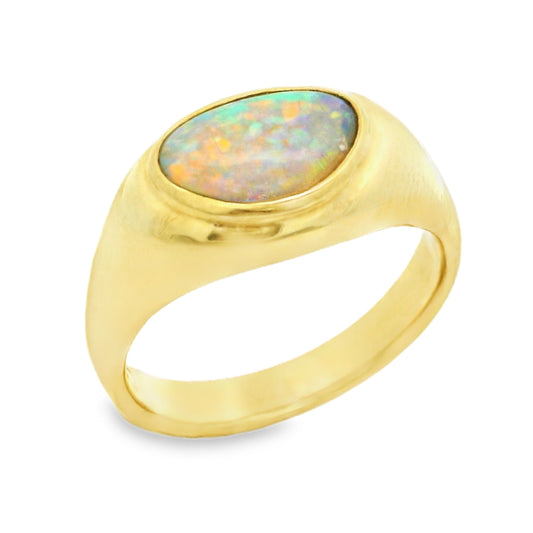 Colored Stone Gold Ring