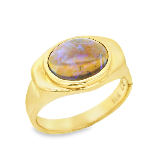 Oval Lightning Ridge Opal, Sz. 8