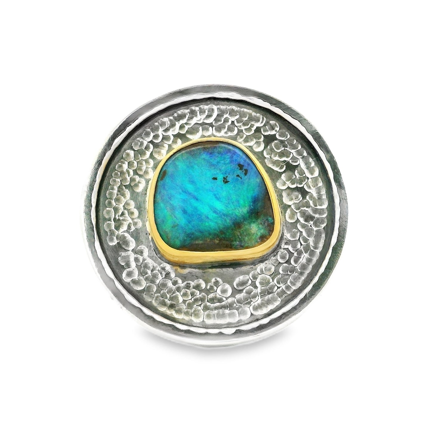 Colored Stone Gold Ring