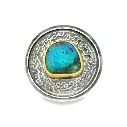 Colored Stone Gold Ring