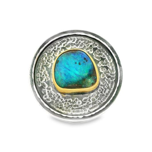 Colored Stone Gold Ring