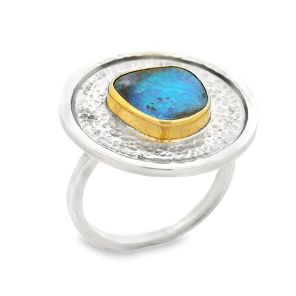 Colored Stone Gold Ring