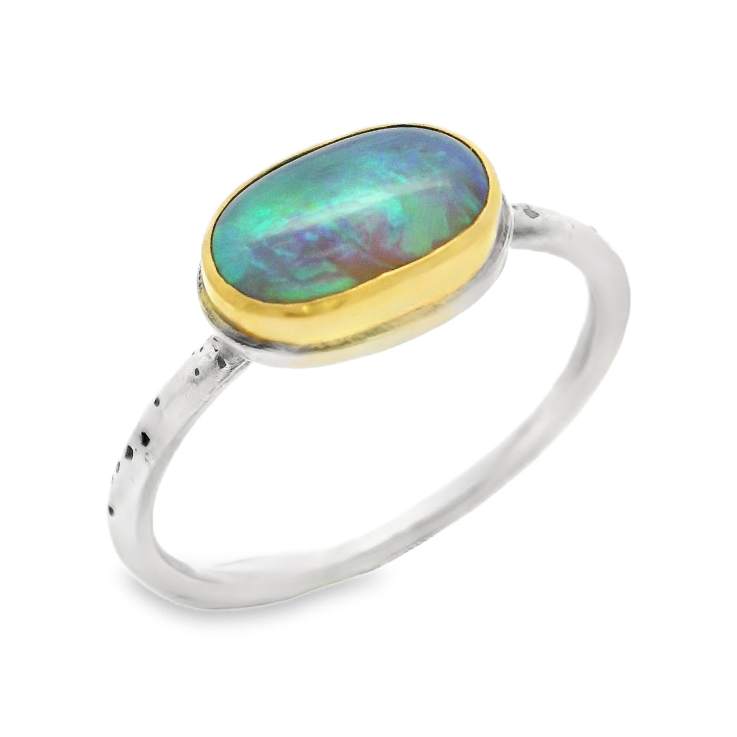 Colored Stone Gold Ring