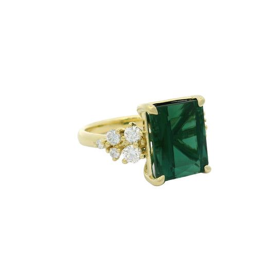 Colored Stone Gold Ring