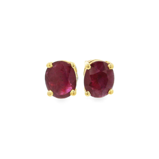 Colored Stone Gold Earring
