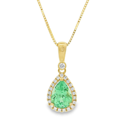 Colored Stone Gold Pendant