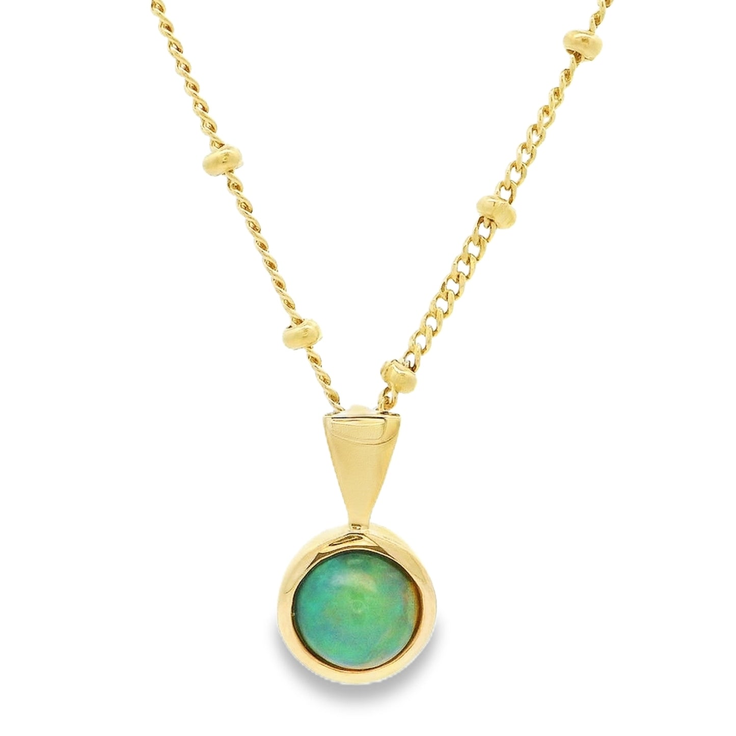 Colored Stone Gold Pendant