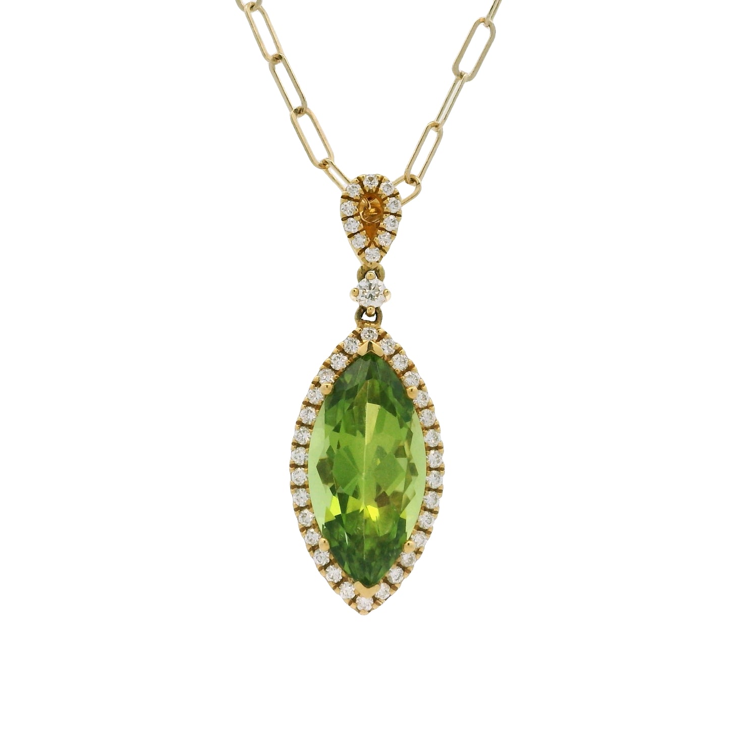 Colored Stone Gold Pendant