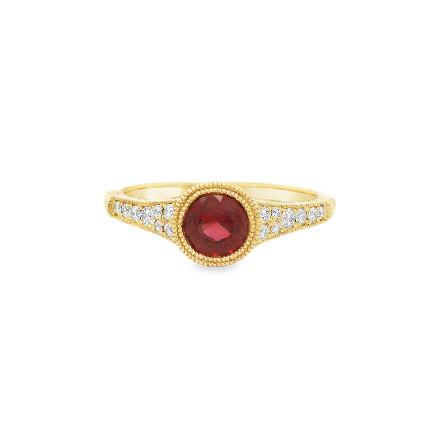 Colored Stone Gold Ring