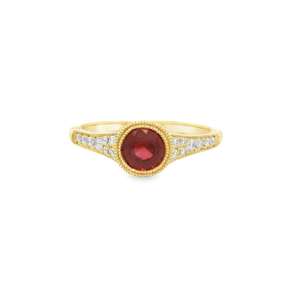 Colored Stone Gold Ring