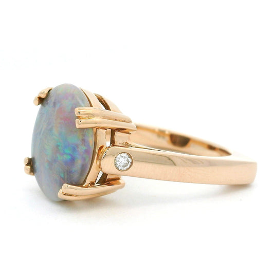 Colored Stone Gold Ring