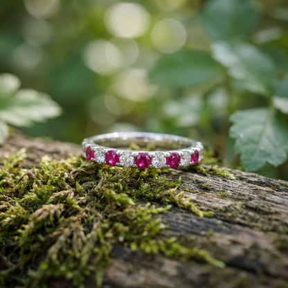 Colored Stone Gold Ring
