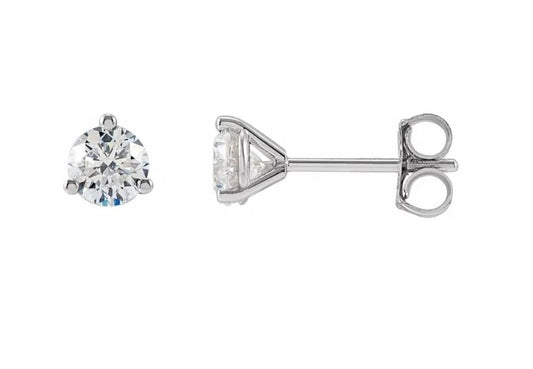 14K White Gold Earrings