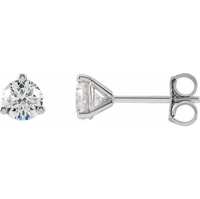 14K White Gold Earrings