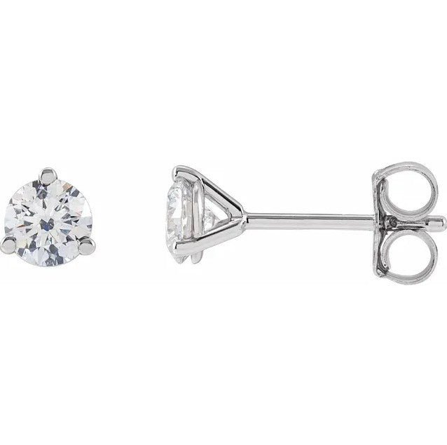 14K White Gold Earrings