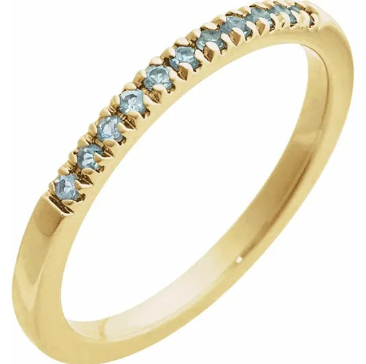 Colored Stone Gold Ring