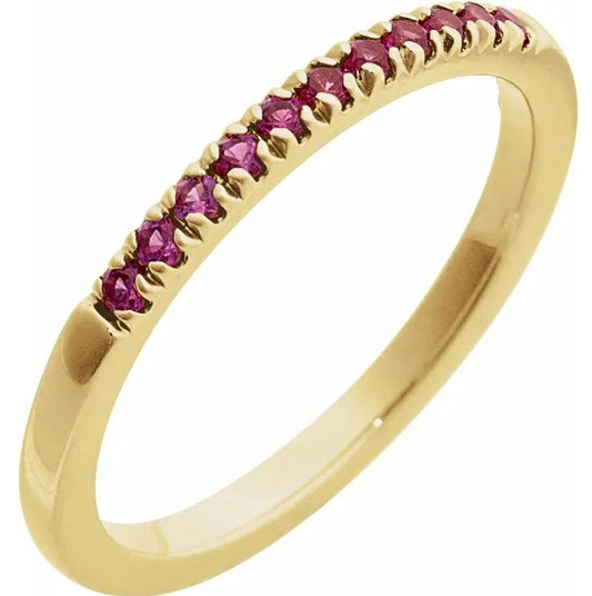 Colored Stone Gold Ring