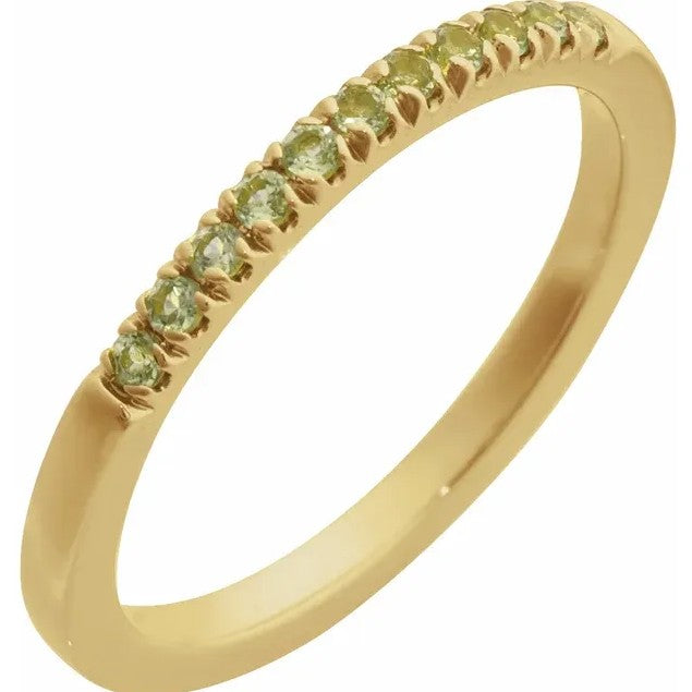 Colored Stone Gold Ring