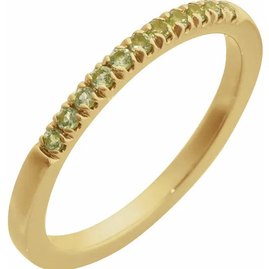 Colored Stone Gold Ring