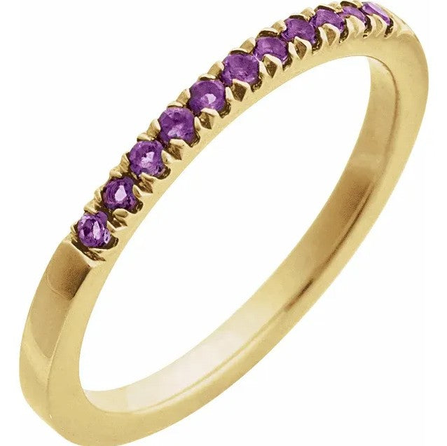 Colored Stone Gold Ring
